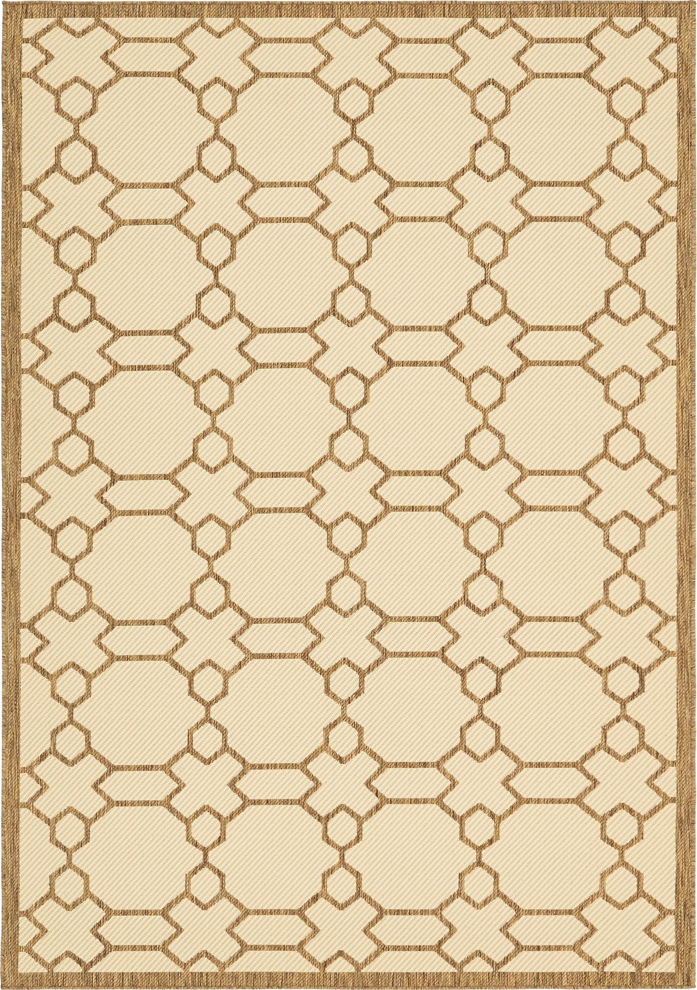 6' x 9' Washable Lattice Indoor / Outdoor Rug