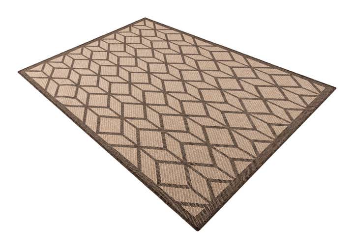5' 3 x 7' 7 Easy-Clean Modern Indoor / Outdoor Rug