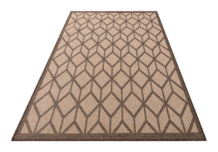 Detail image of 5' 3 x 7' 7 Easy-Clean Modern Indoor / Outdoor Rug