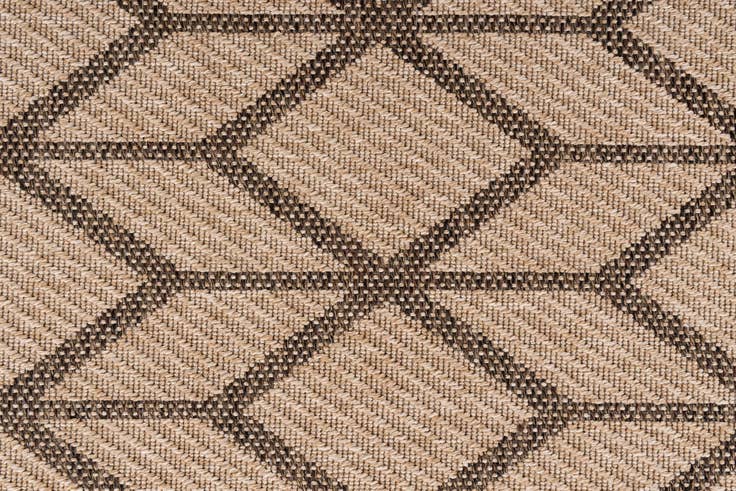 Detail image of 5' 3 x 7' 7 Easy-Clean Modern Indoor / Outdoor Rug