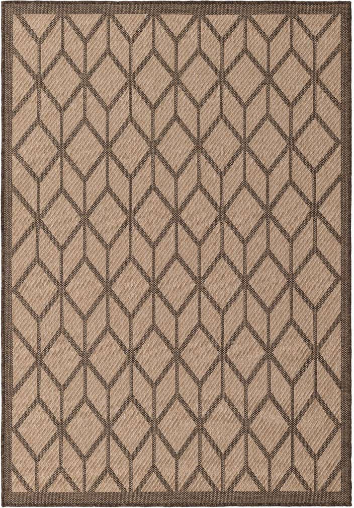 5' 3 x 7' 7 Easy-Clean Modern Indoor / Outdoor Rug