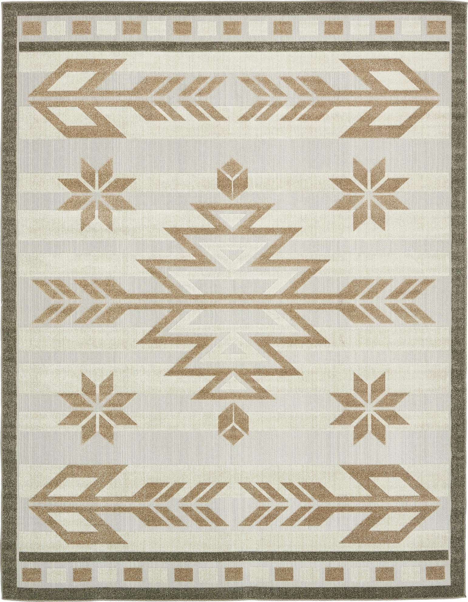 9' x 12' Easy-Clean Modern Indoor / Outdoor Rug