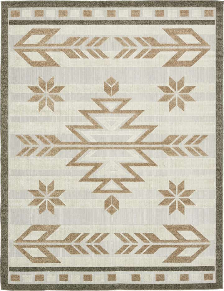 9' x 12' Easy-Clean Modern Indoor / Outdoor Rug