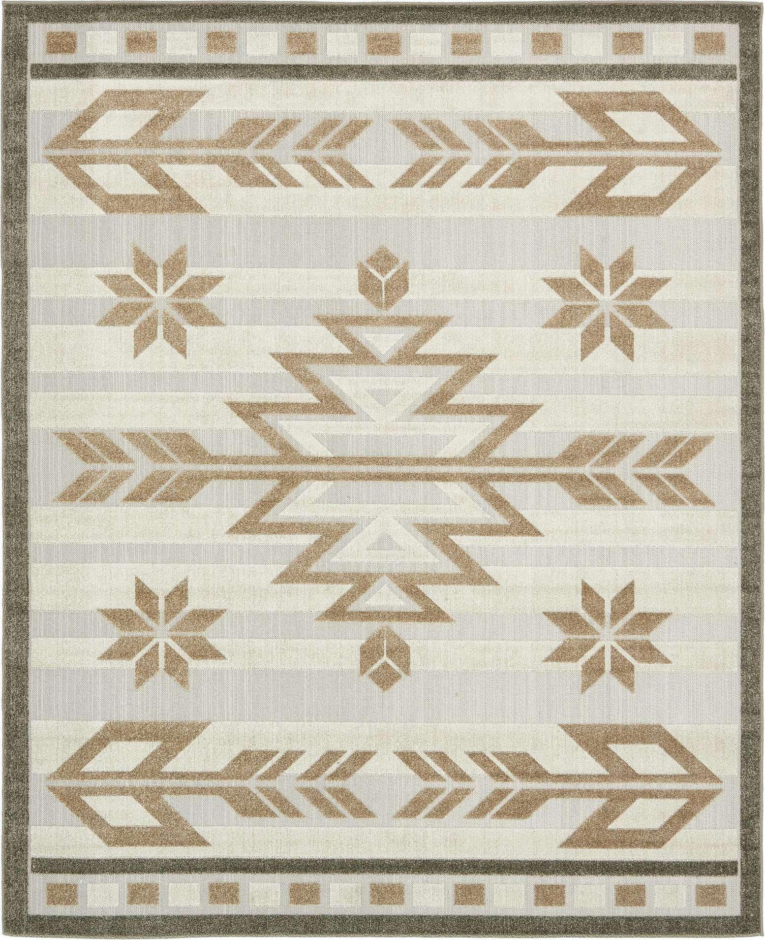 8' x 10' Easy-Clean Modern Indoor / Outdoor Rug