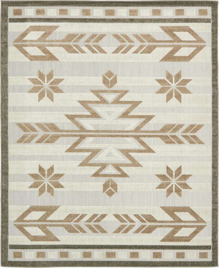 8' x 10' Easy-Clean Modern Indoor / Outdoor Rug