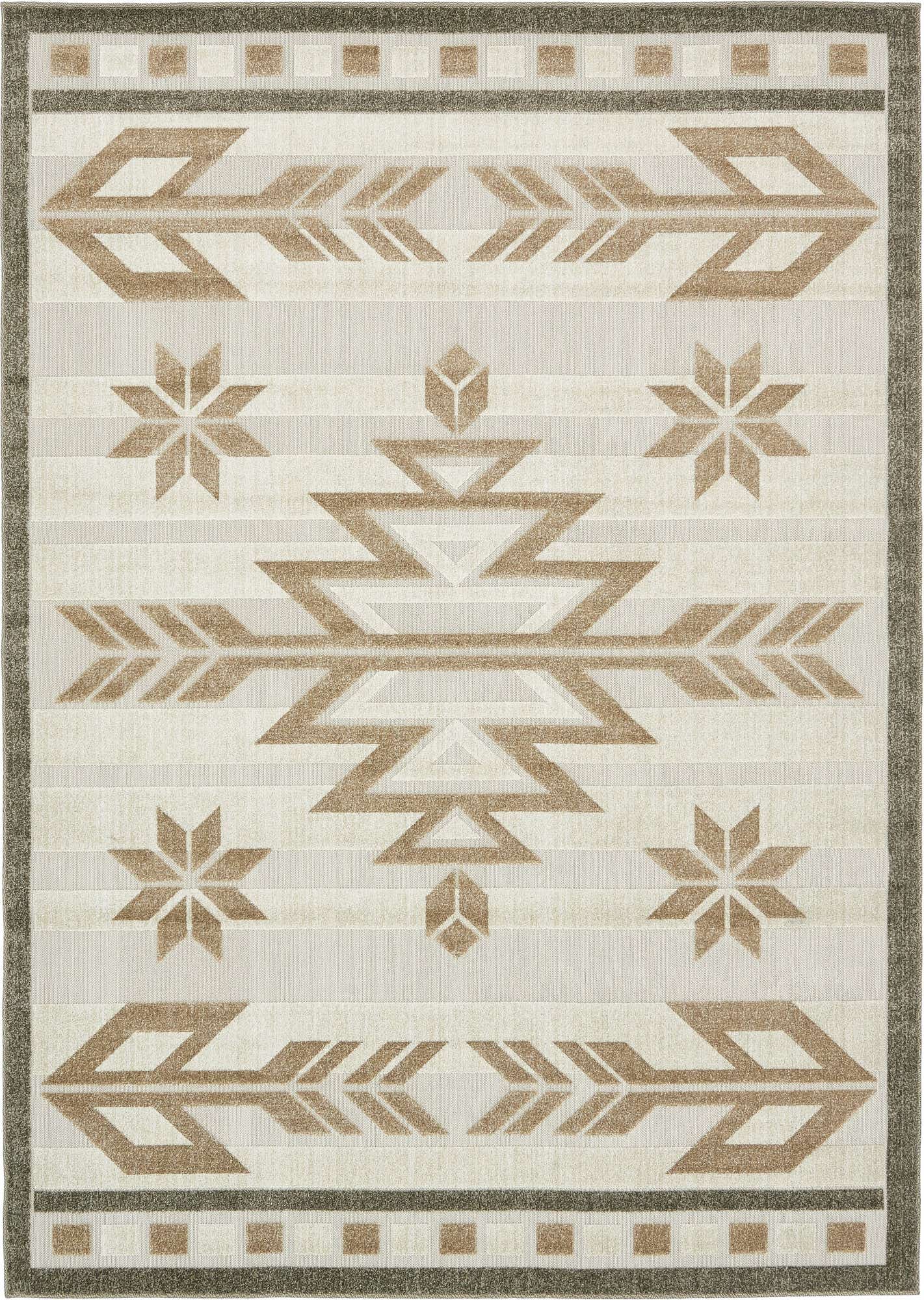 7' x 10' Easy-Clean Modern Indoor / Outdoor Rug