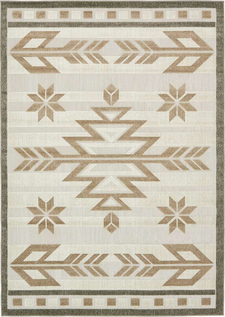 7' x 10' Easy-Clean Modern Indoor / Outdoor Rug