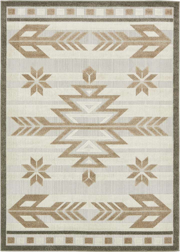 6' x 9' Easy-Clean Modern Indoor / Outdoor Rug