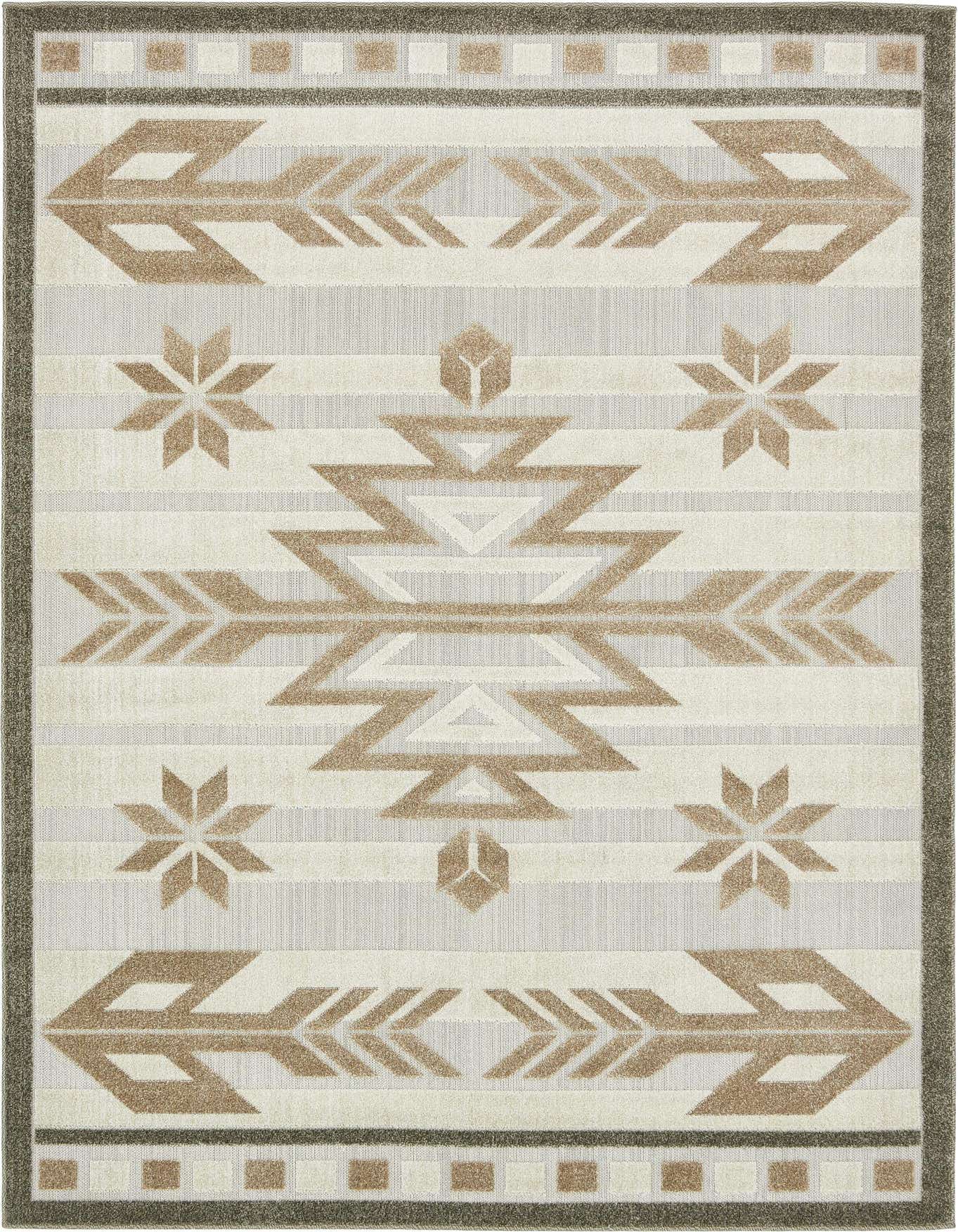 6' x 9' Easy-Clean Modern Indoor / Outdoor Rug