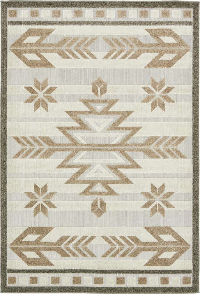 6' x 9' Easy-Clean Modern Indoor / Outdoor Rug