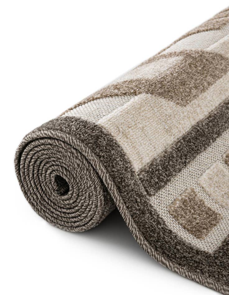 Detail image of 4' x 6'  Washable Modern Indoor / Outdoor Rug