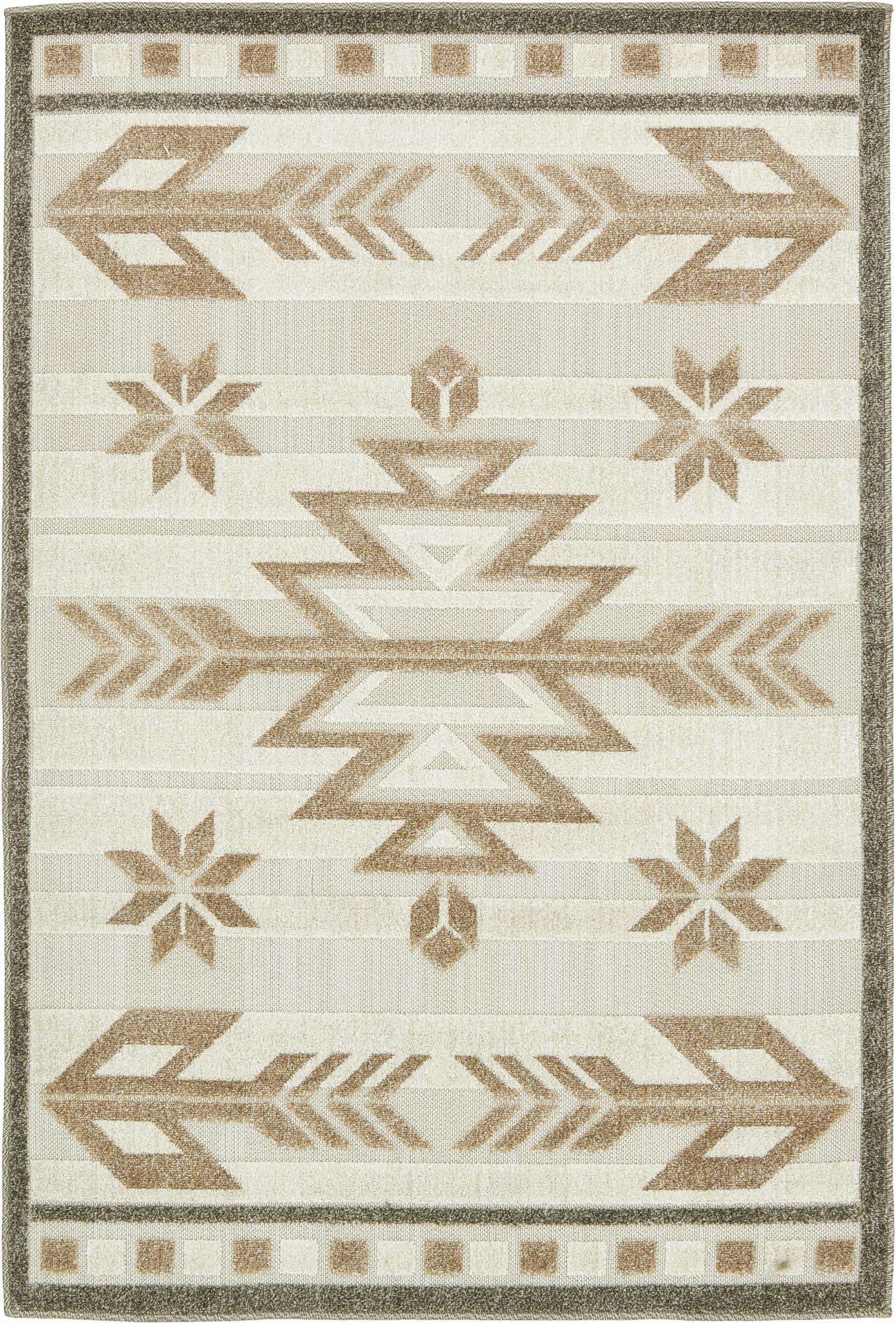 4' x 6' Easy-Clean Modern Indoor / Outdoor Rug