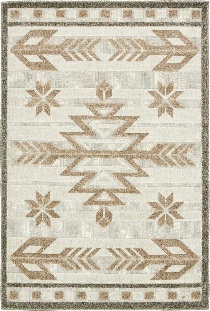 4' x 6' Easy-Clean Modern Indoor / Outdoor Rug