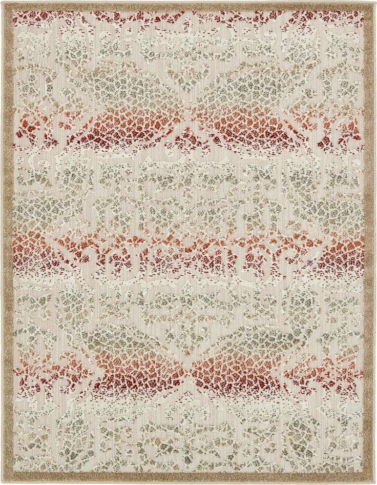 Detail image of 4' x 6' Easy-Clean Modern Indoor / Outdoor Rug