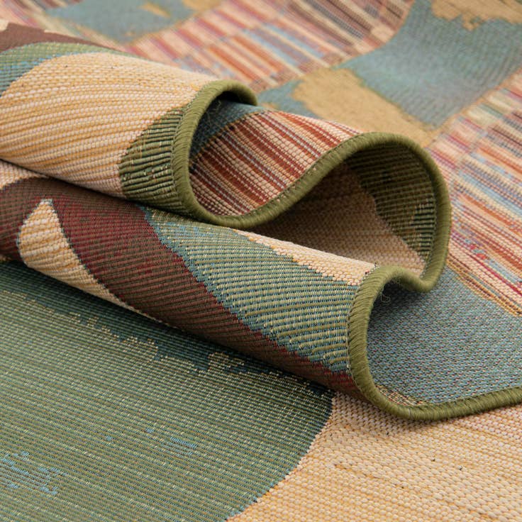 Detail image of 5' 3 x 8' Easy-Clean Modern Indoor / Outdoor Rug