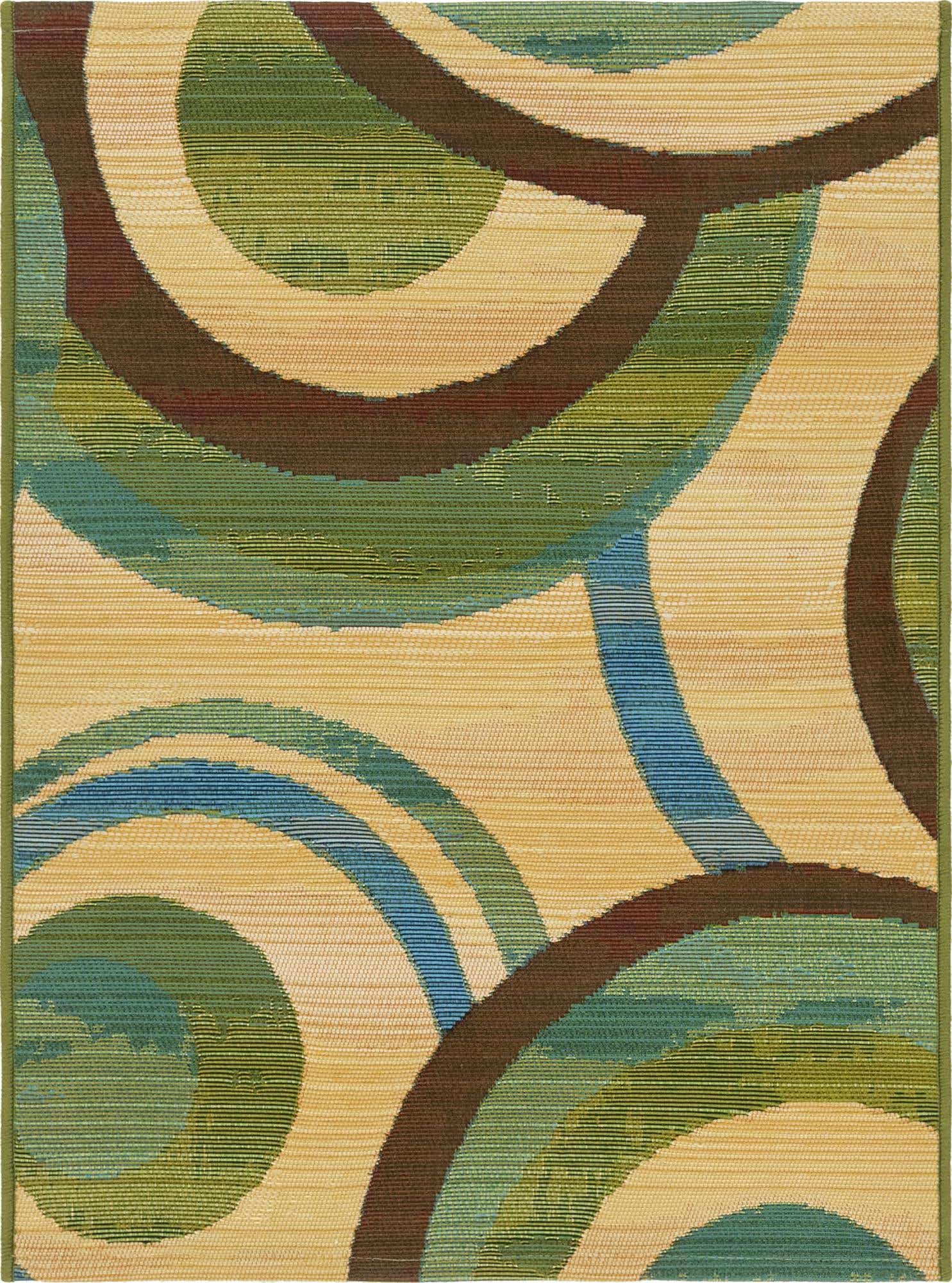 2' 2 x 3' Easy-Clean Modern Indoor / Outdoor Rug