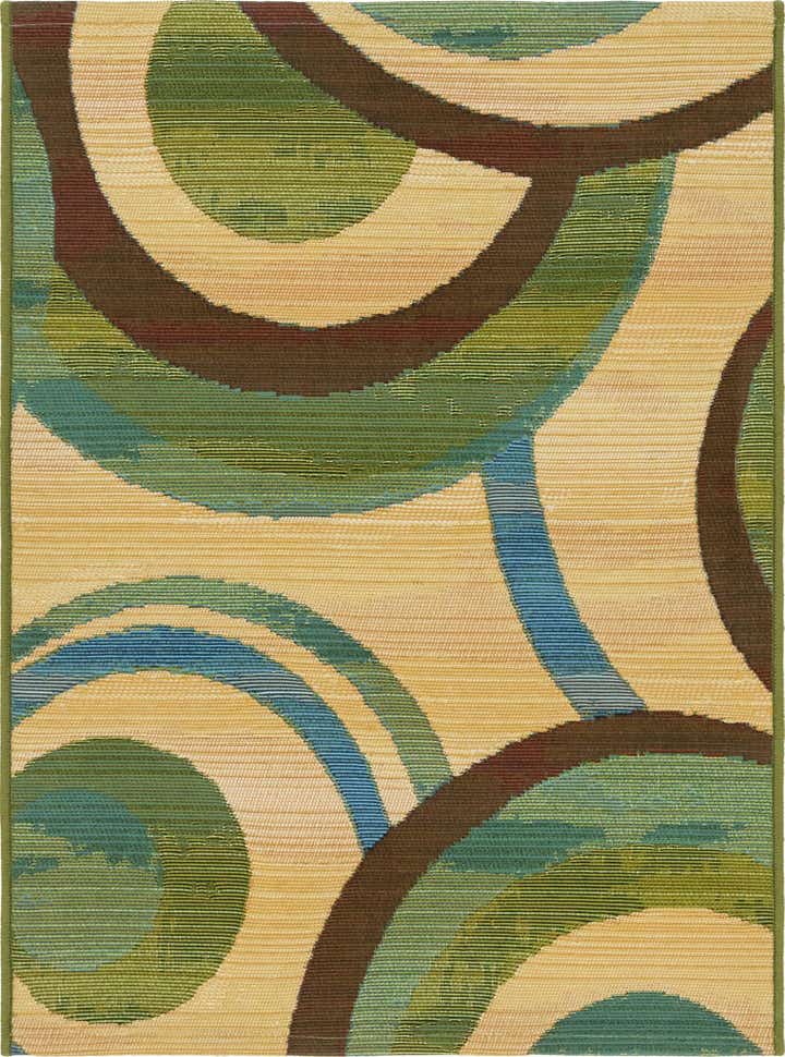 2' 2 x 3' Easy-Clean Modern Indoor / Outdoor Rug