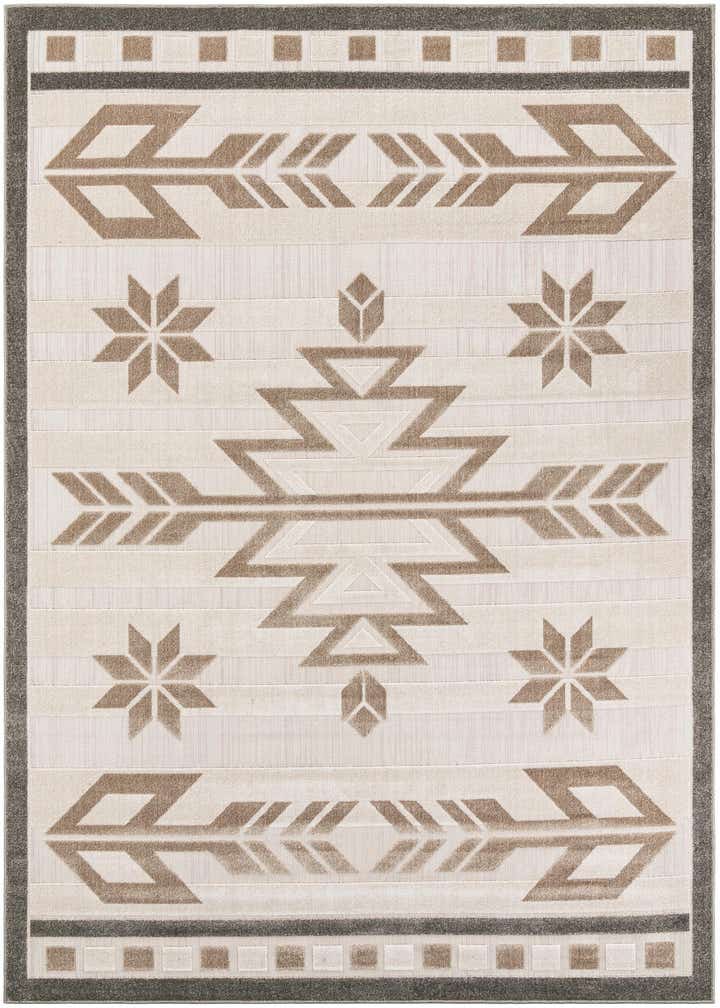 7' 10 x 11' Easy-Clean Modern Indoor / Outdoor Rug
