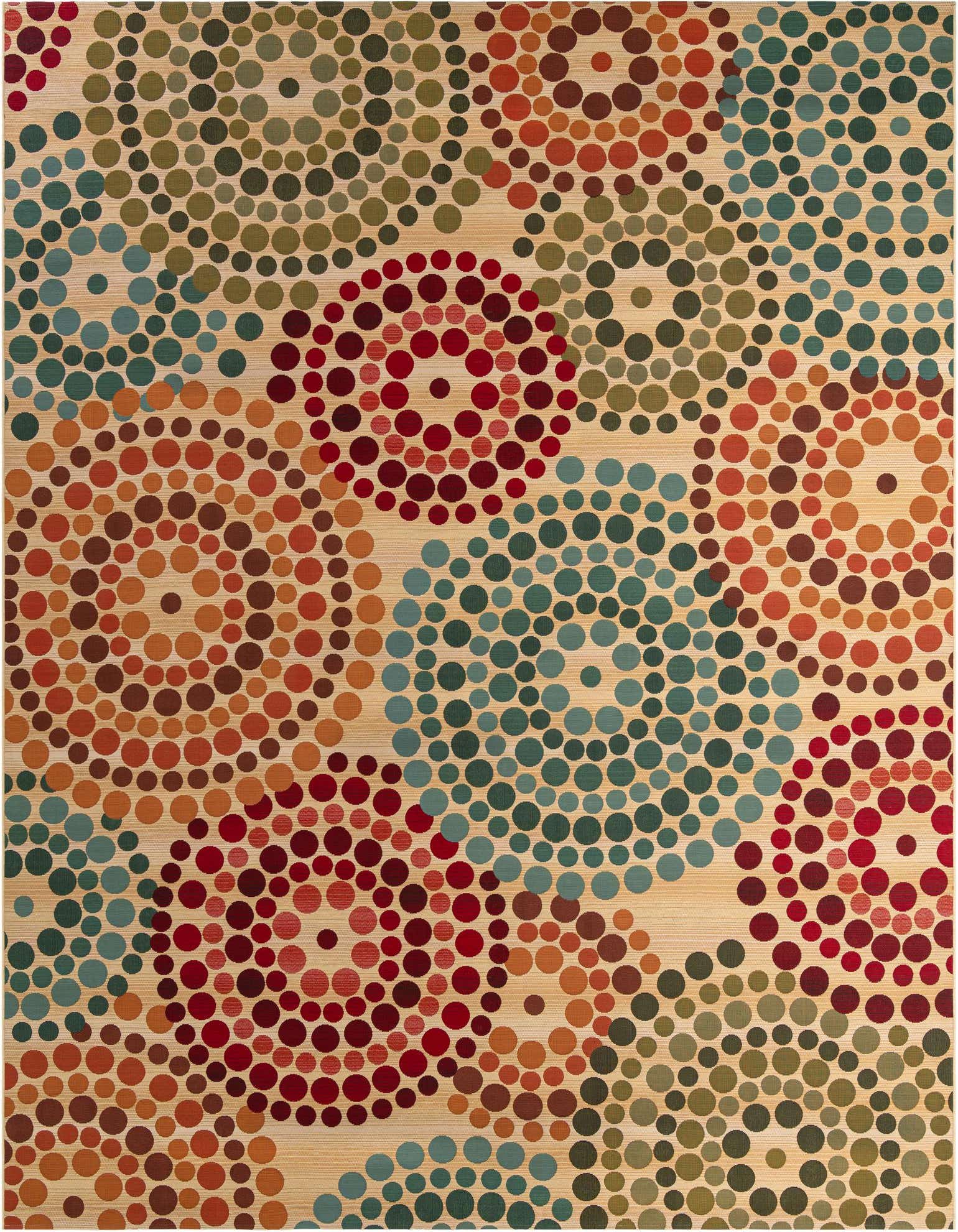 10' x 13' Easy-Clean Modern Indoor / Outdoor Rug