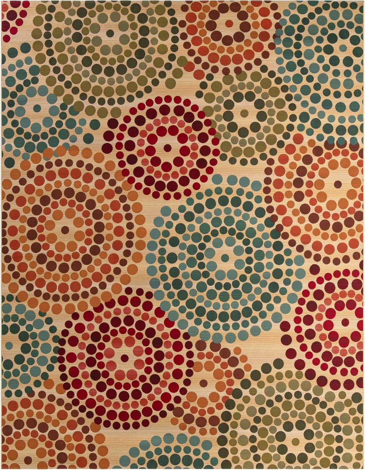 Detail image of 10' x 13' Easy-Clean Modern Indoor / Outdoor Rug