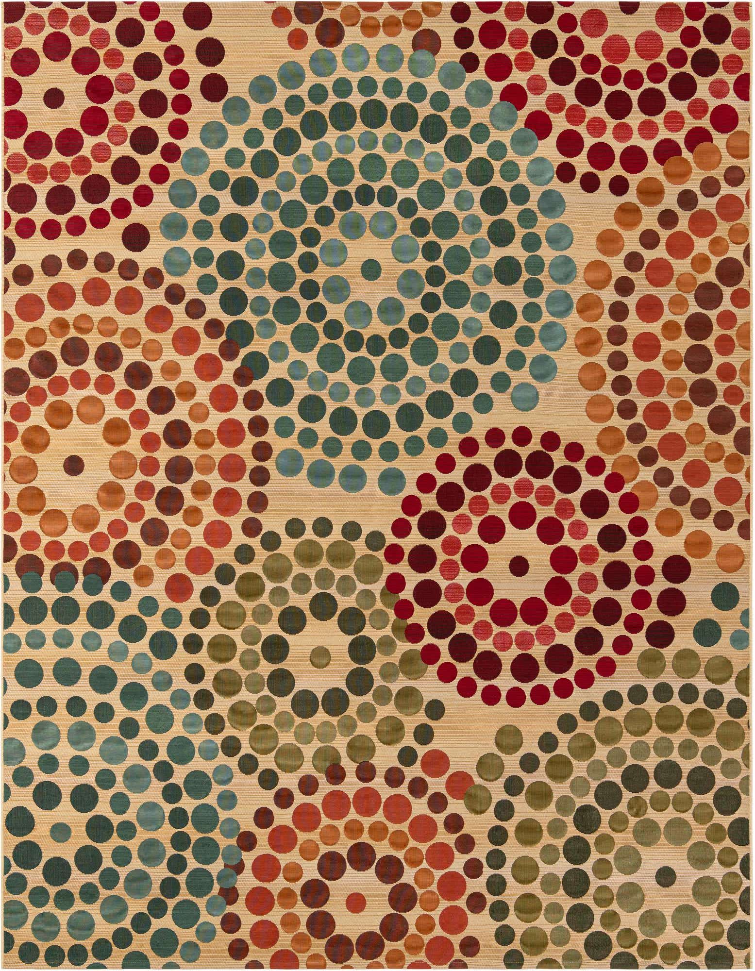 7' 10 x 10' Easy-Clean Modern Indoor / Outdoor Rug