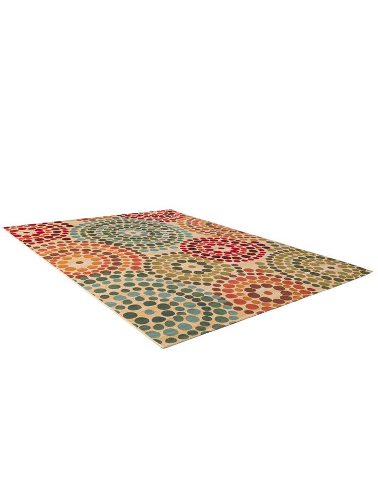 Detail image of 7' 10 x 10' Easy-Clean Modern Indoor / Outdoor Rug