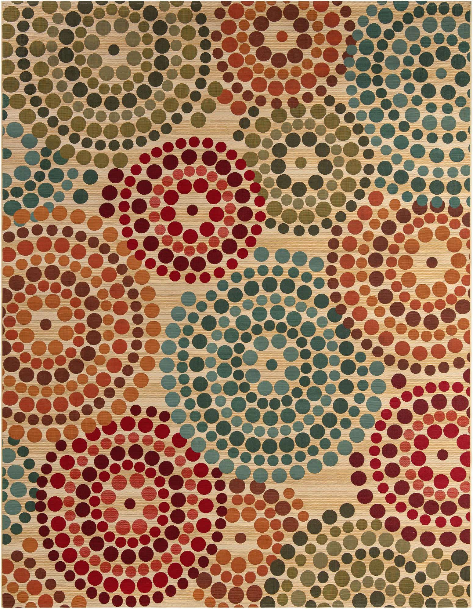 9' x 12' Easy-Clean Modern Indoor / Outdoor Rug