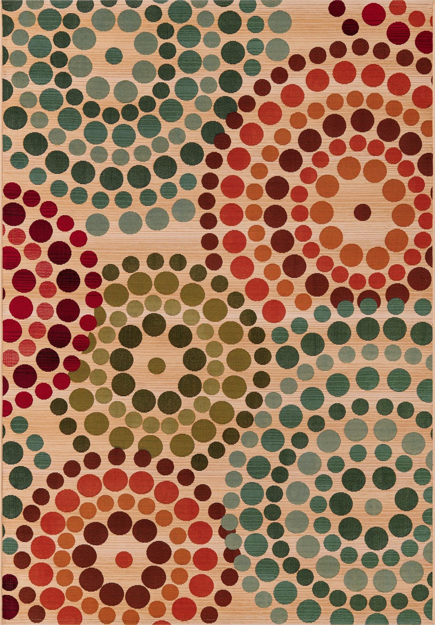 4' x 6'  Washable Modern Indoor / Outdoor Rug