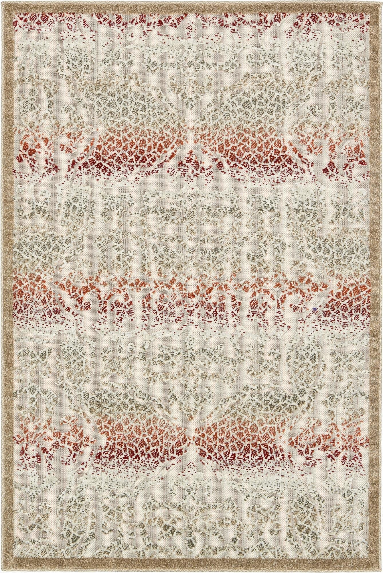 Beige Easy-Clean Modern Indoor / Outdoor Rug