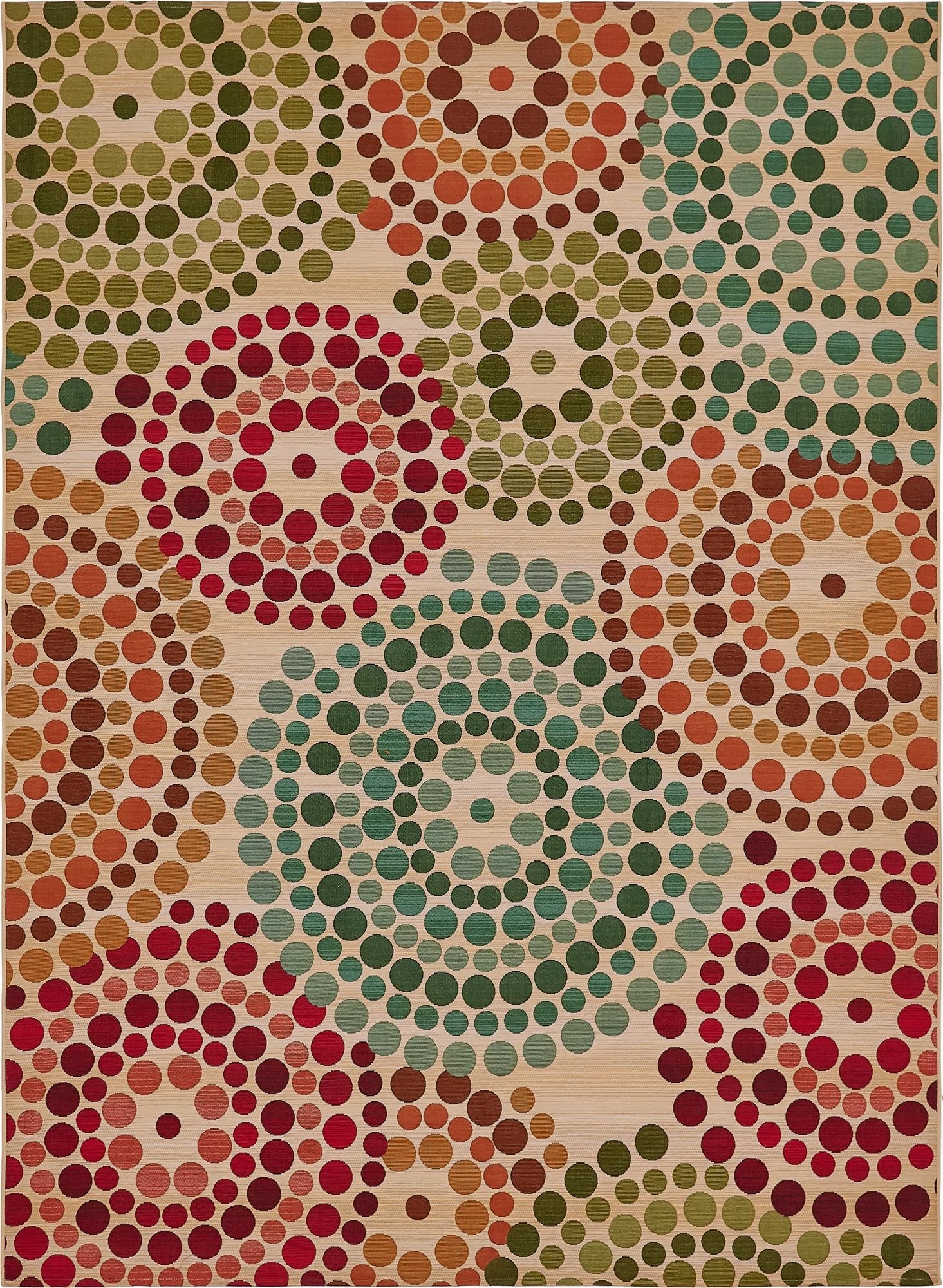 8' x 11' 4  Washable Modern Indoor / Outdoor Rug