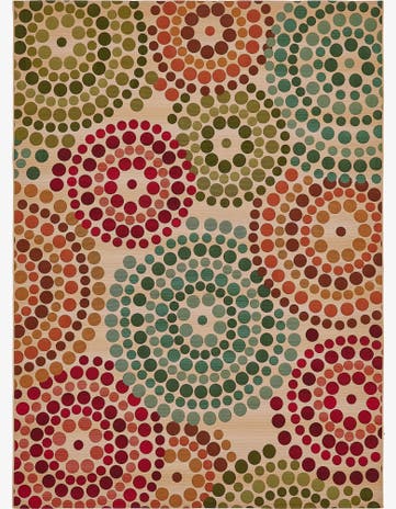 8' x 11' 4 Easy-Clean Modern Indoor / Outdoor Rug