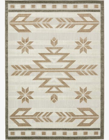 7' x 10' Easy-Clean Modern Indoor / Outdoor Rug