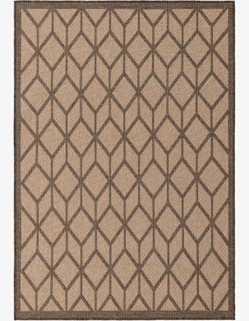 5' 3 x 7' 7 Easy-Clean Modern Indoor / Outdoor Rug