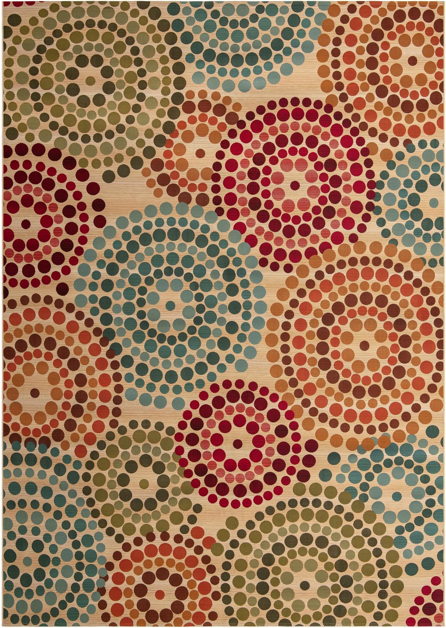 Primary image 10' x 14'  Washable Modern Indoor / Outdoor Rug