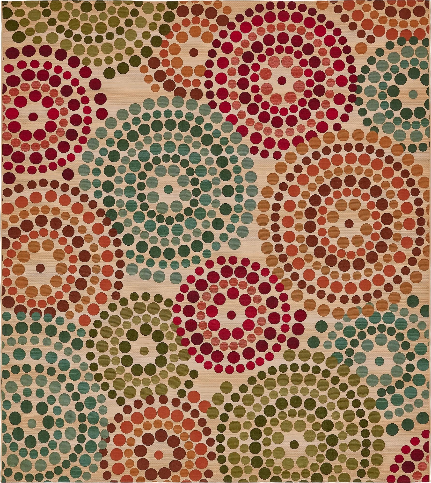 Primary image 10' x 12' 2  Washable Modern Indoor / Outdoor Rug