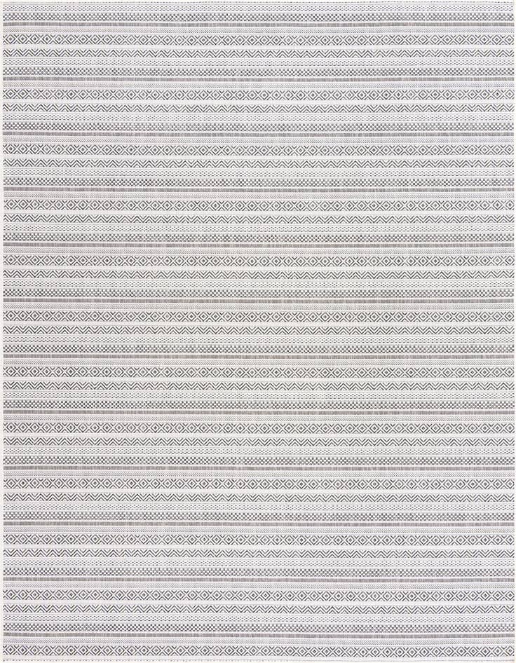 Detail image of 7' 10 x 11' Easy-Clean Ribbon Indoor / Outdoor Rug
