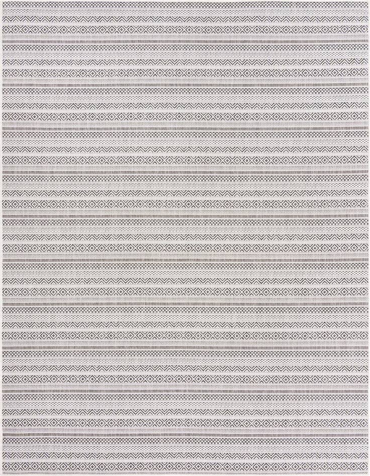 Detail image of 7' x 10' Easy-Clean Ribbon Indoor / Outdoor Rug