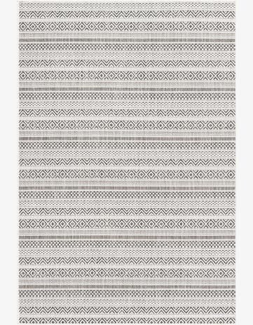 Beige Easy-Clean Ribbon Indoor / Outdoor Rug
