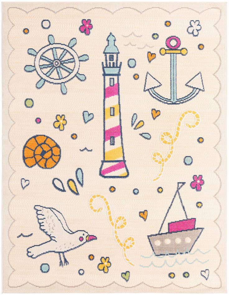 Detail image of 5' 3 x 7' 7 Easy-Clean Indoor / Outdoor Rug