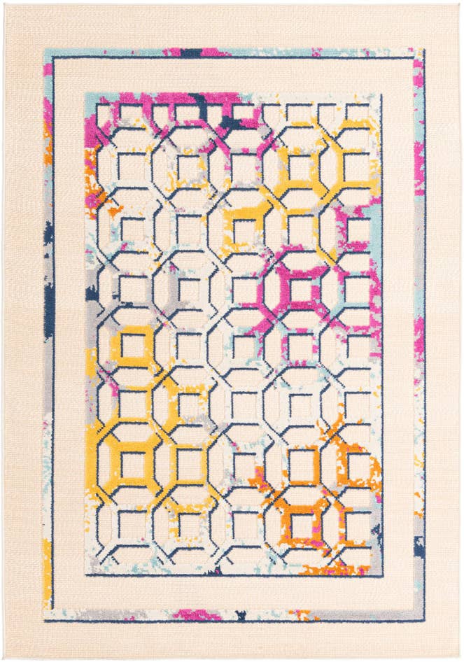 Detail image of 5' 3 x 7' 7 Easy-Clean Indoor / Outdoor Rug