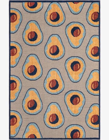 Beige Easy-Clean Indoor / Outdoor Rug