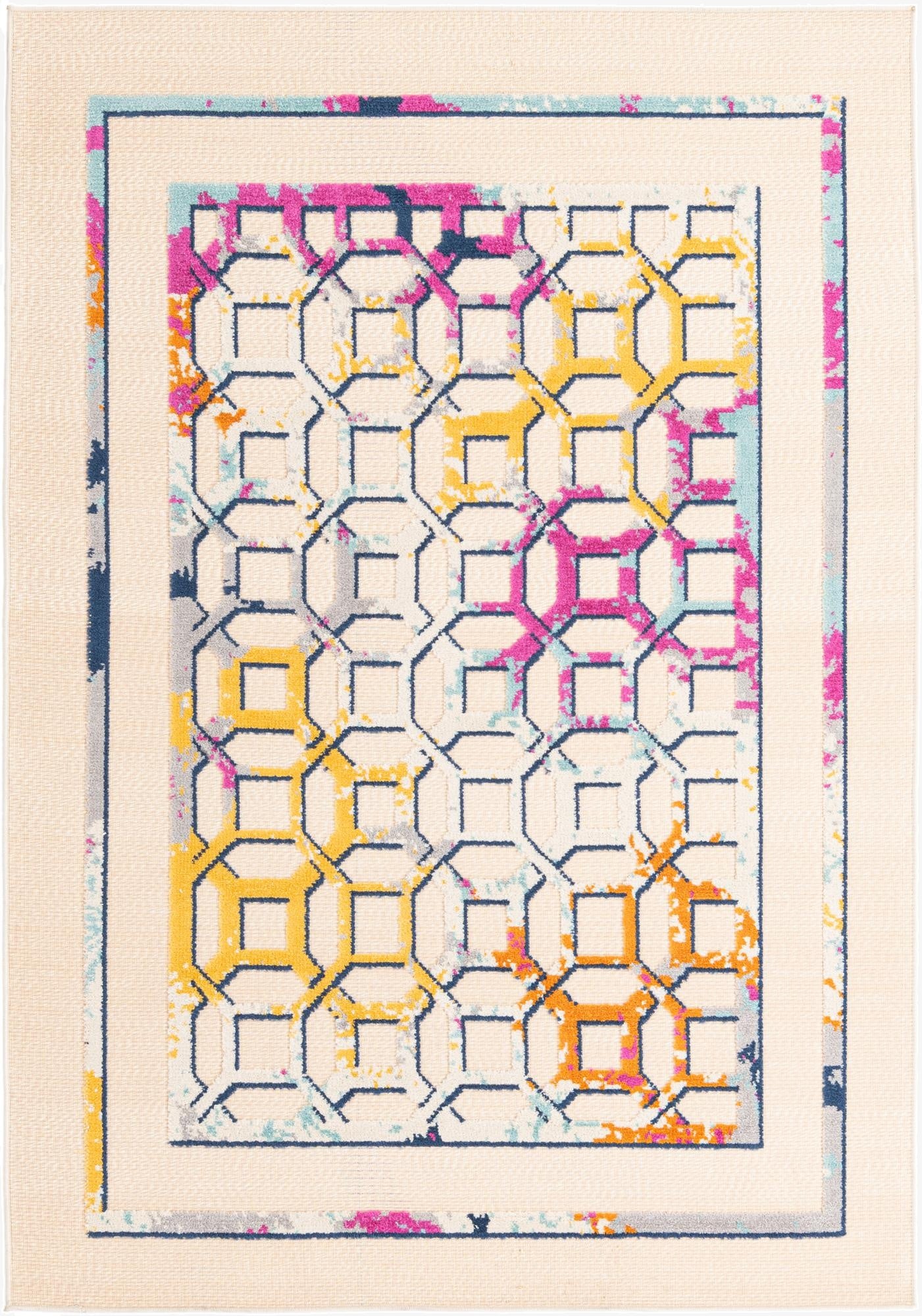 Primary image 5' 3 x 7' 7  Washable  Indoor / Outdoor Rug