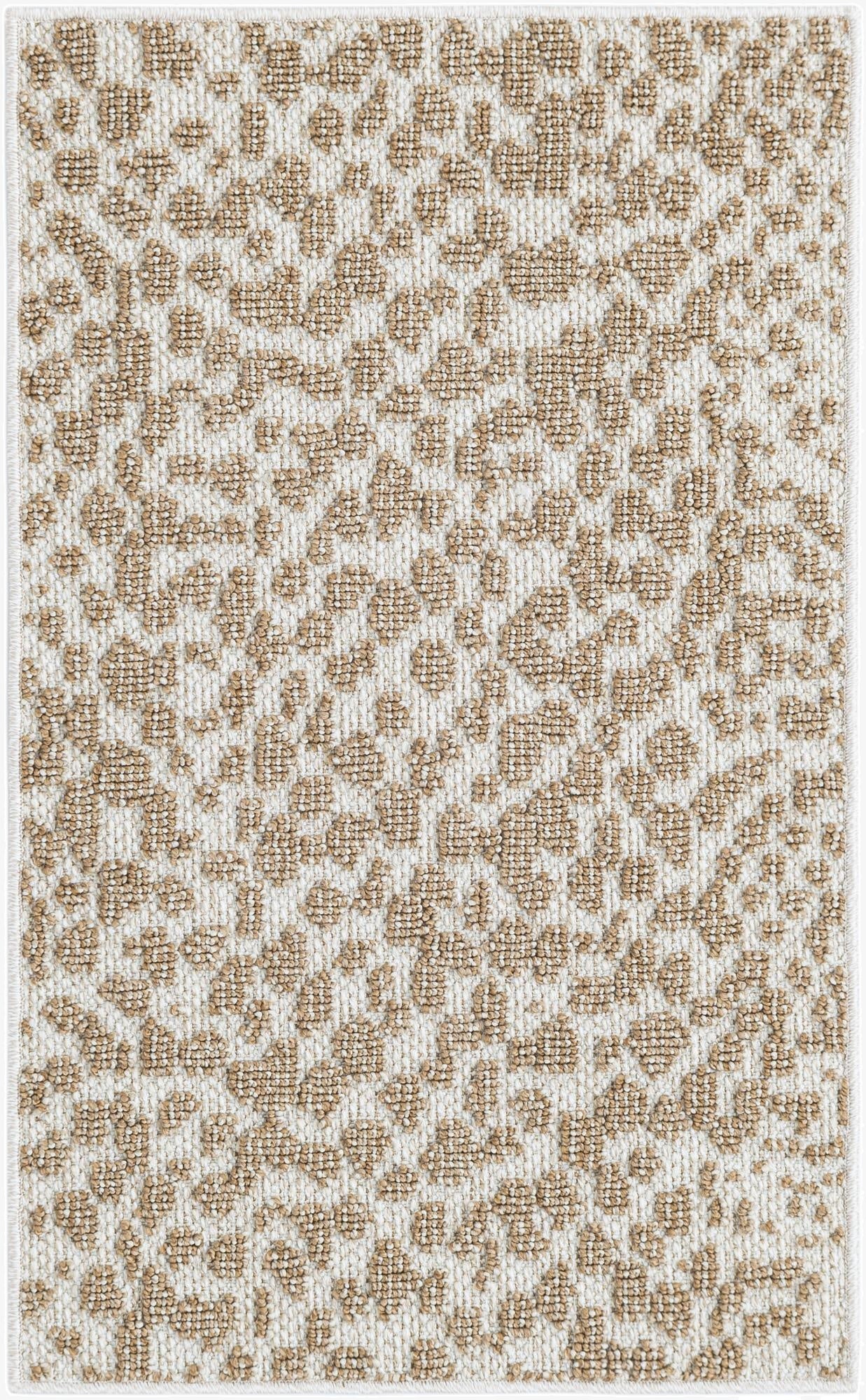 Primary image 2' x 3' 1  Washable Safari Indoor / Outdoor Rug