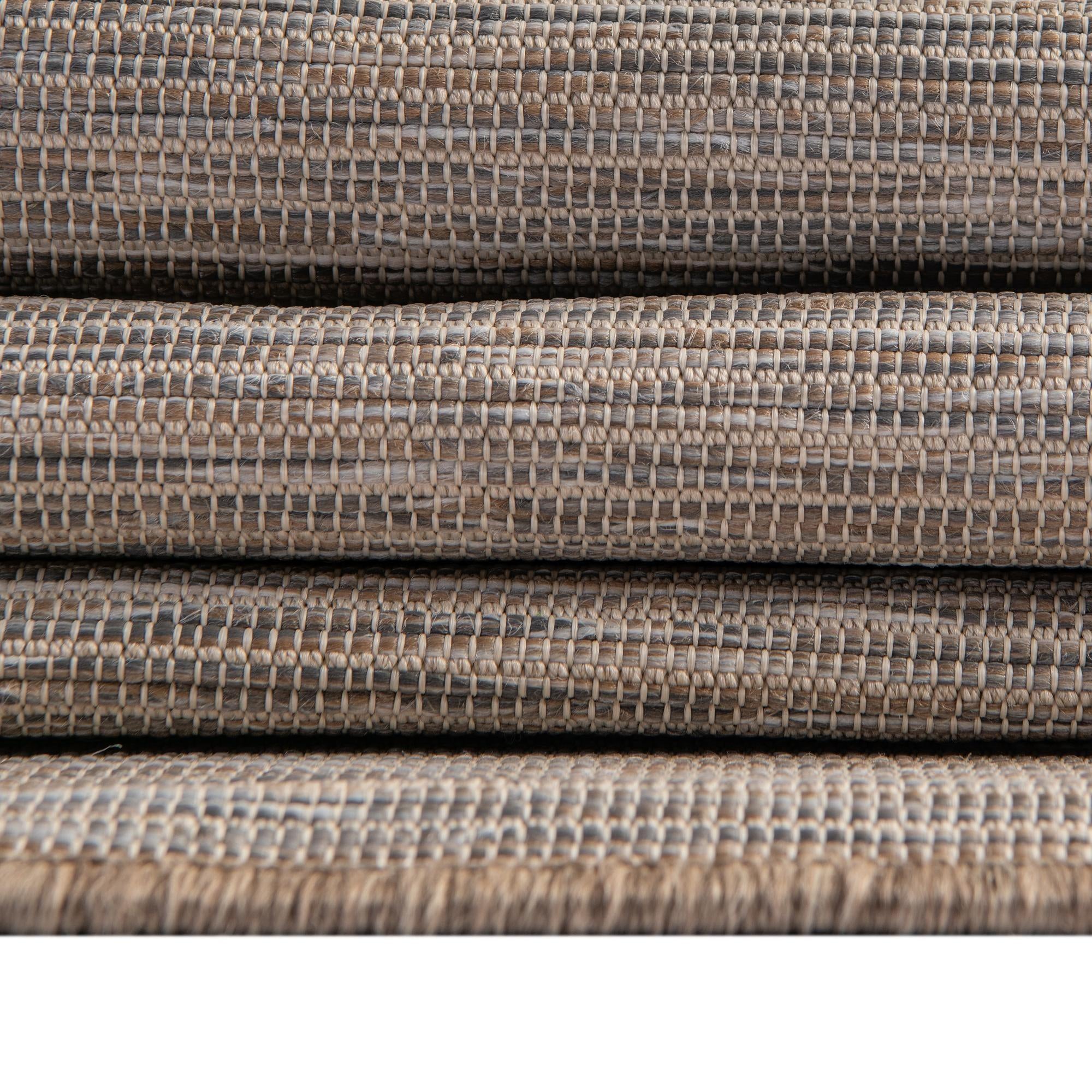 9' 4 x 12' Easy-Clean Solid Indoor / Outdoor Rug