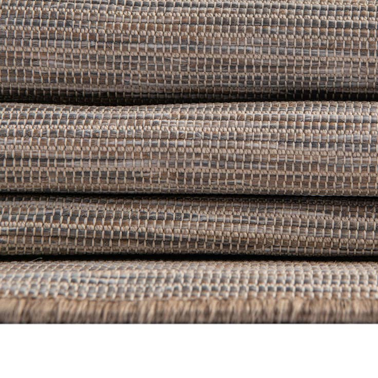 Detail image of 9' 4 x 12' Easy-Clean Solid Indoor / Outdoor Rug