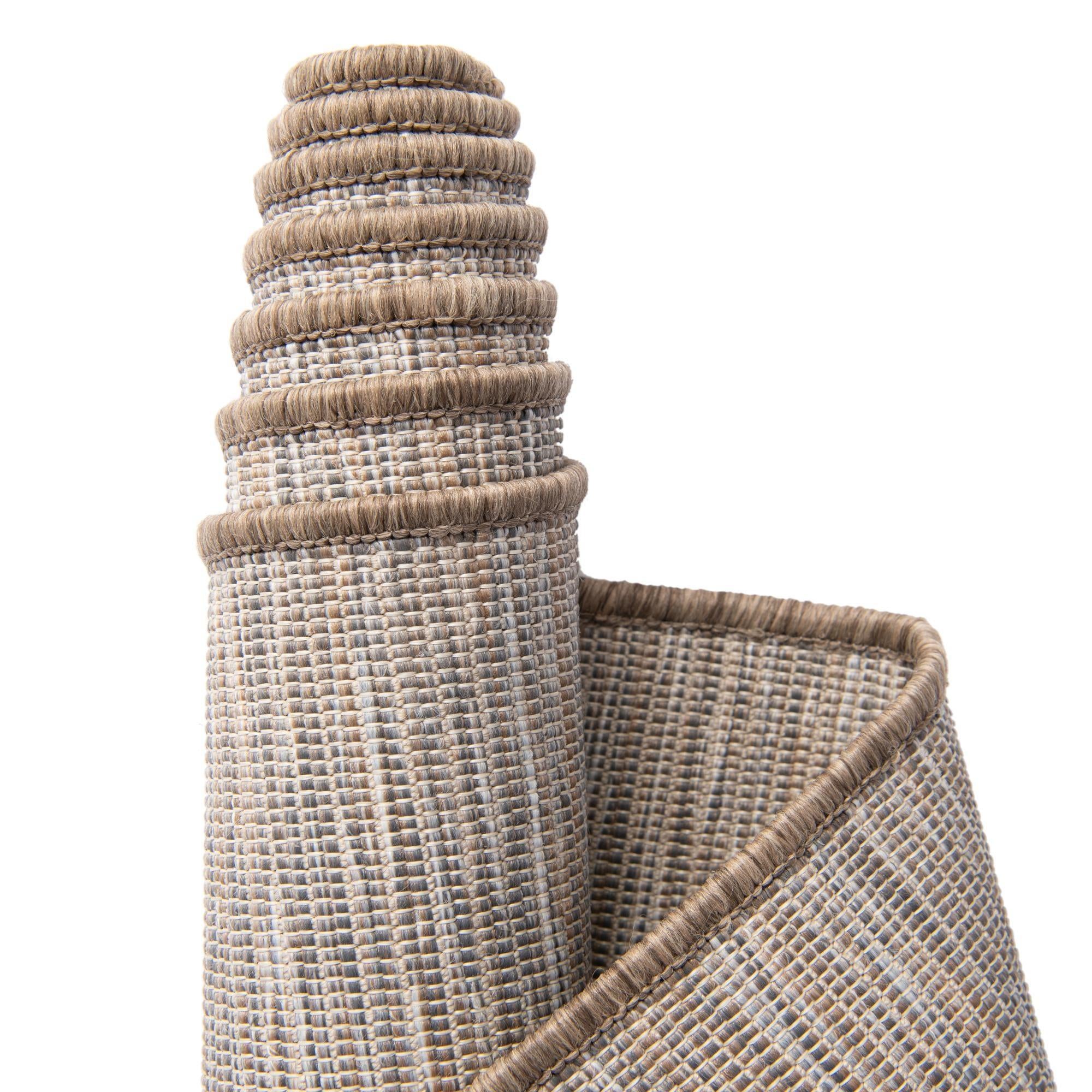 9' 4 x 12' Easy-Clean Solid Indoor / Outdoor Rug