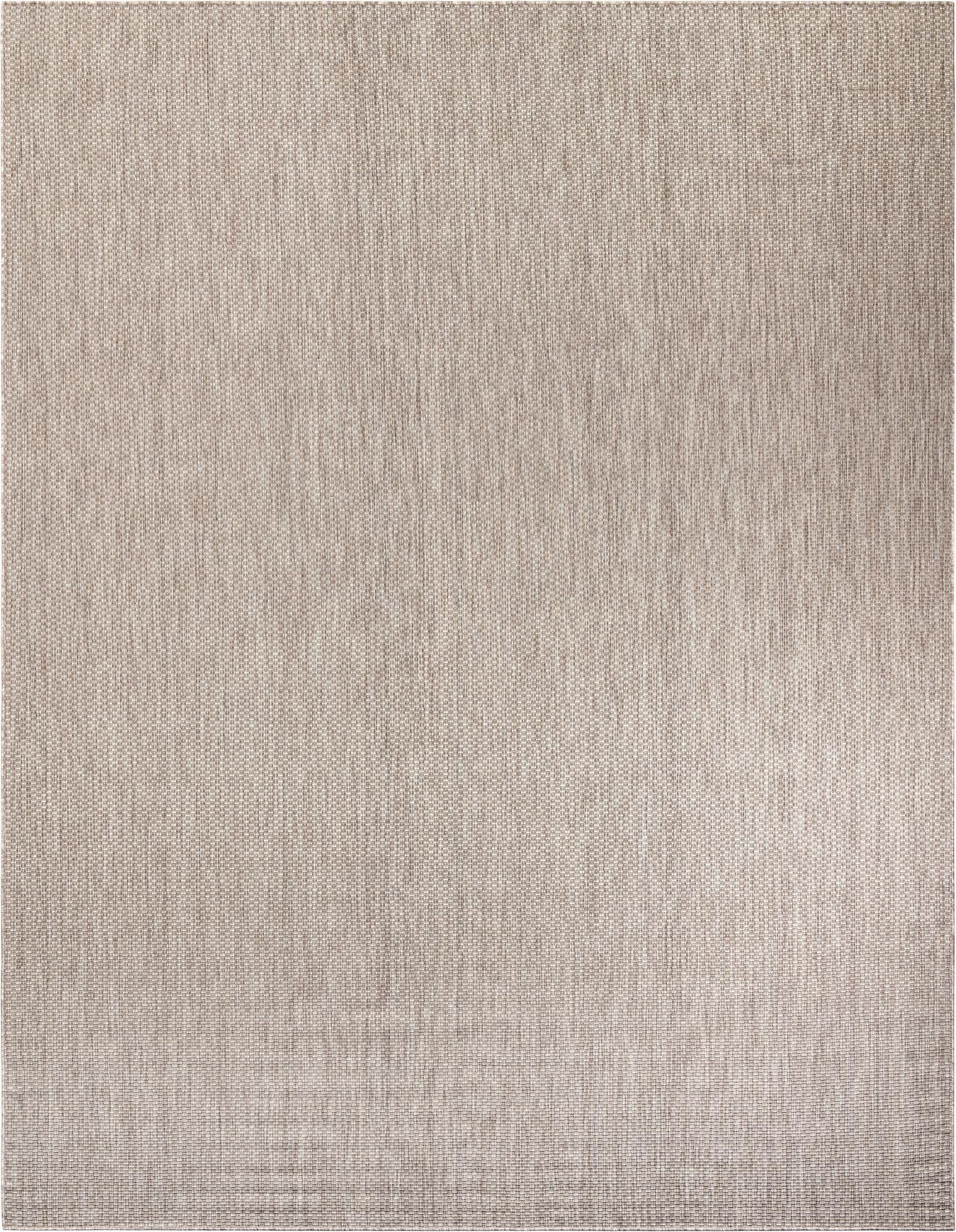 10' x 13' 1  Washable Solid Indoor / Outdoor Rug