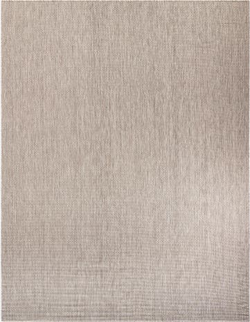 Beige Easy-Clean Solid Indoor / Outdoor Rug