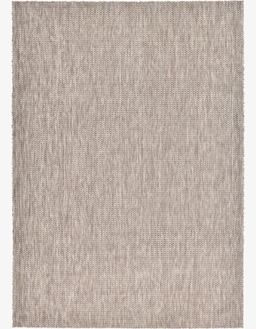 Beige Easy-Clean Solid Indoor / Outdoor Rug