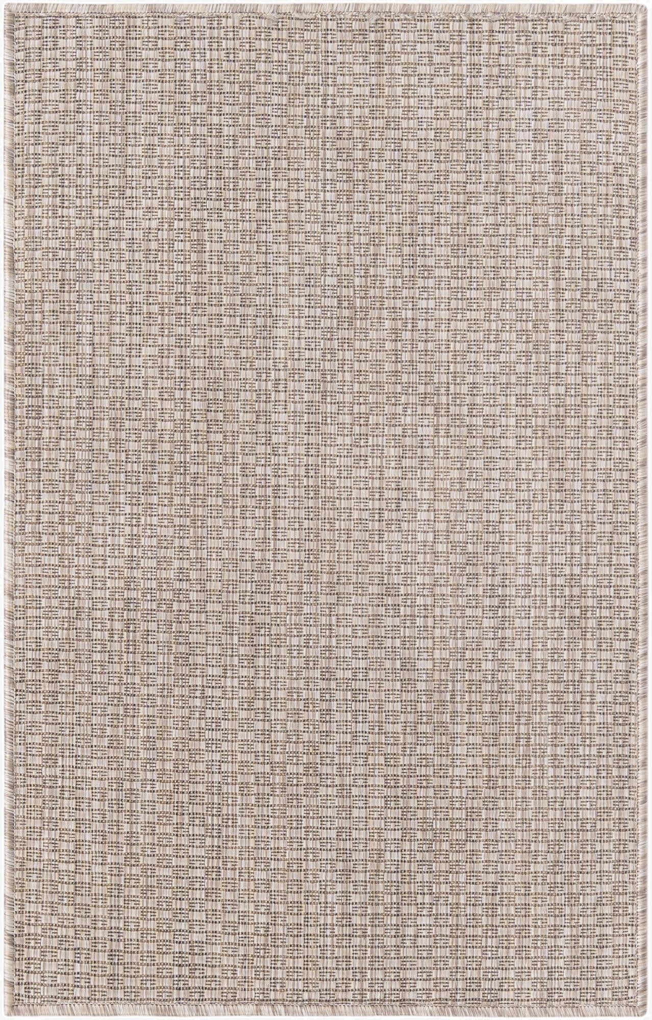 2' x 3' 1  Washable Solid Indoor / Outdoor Rug